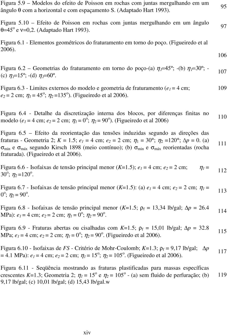 η 5º; -(d) η 60º Figua 63 - Limites extenos do modelo e geometia de fatuamento (e 4 cm; e cm; η 45 o ; η 35 o ) (Figueiedo et al 006) 95 97 06 07 09 Figua 64 - Detalhe da discetização intena dos