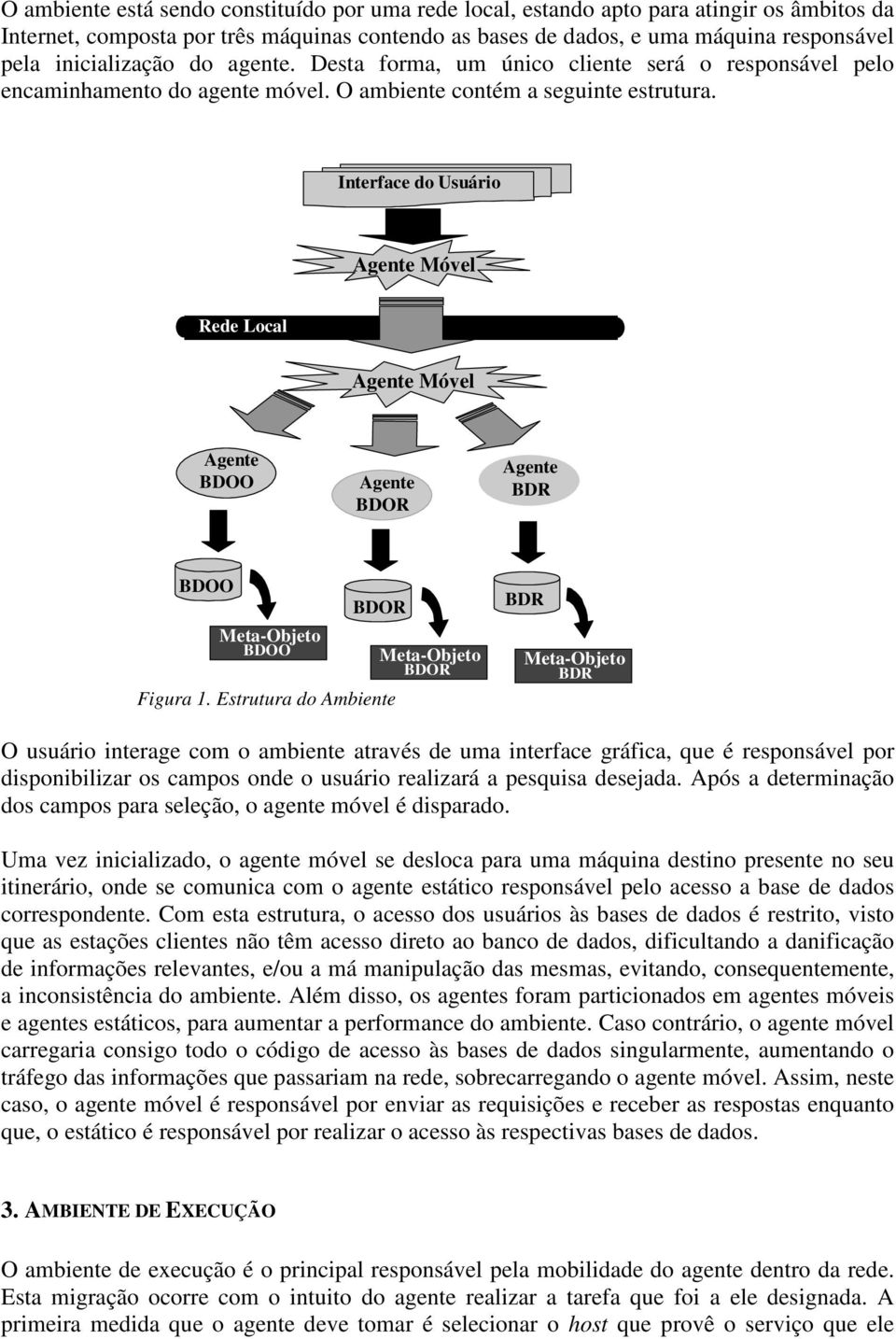 Interface do Usuário Agente Móvel Rede Local Agente Móvel Agente BDOO Agente BDOR Agente BDR BDOO Meta-Objeto BDOO BDOR Figura 1.