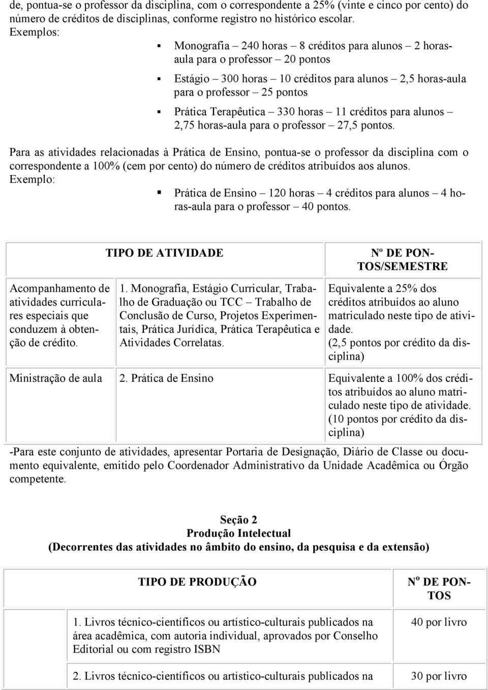 11 créditos para alunos 2,75 horas-aula para o professor 27,.