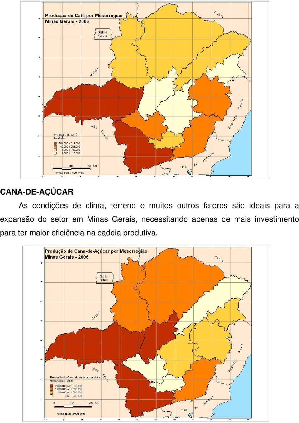 setor em Minas Gerais, necessitando apenas de mais