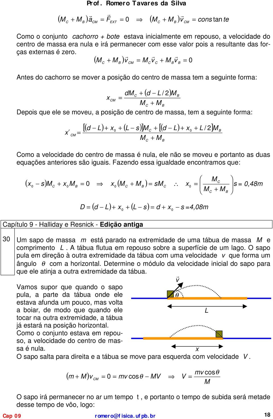 equções neoes são gus. Fzeno ess gule enconos que:,48 ( s) ( ) s s D ( L) ( L s) s píulo 9 - Hll e esnck - Eção ng 4,8 U spo e ss esá po n eee e u ábu e ss e copeno L.