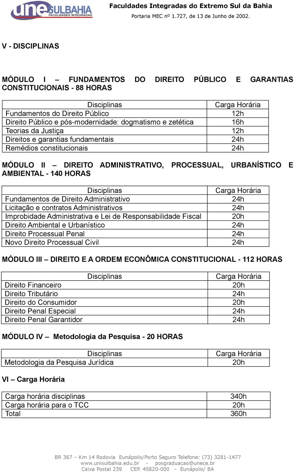 Licitação e contratos Administrativos Improbidade Administrativa e Lei de Responsabilidade Fiscal Direito Ambiental e Urbanístico Direito Processual Penal Novo Direito Processual Civil MÓDULO III