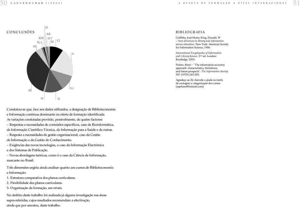 The Information Society. 507 (1970) 245-285. Agradeço ao Zé Azevedo a ajuda na tarefa de contagem e categorização dos cursos. (zepikaxe@hotmail.