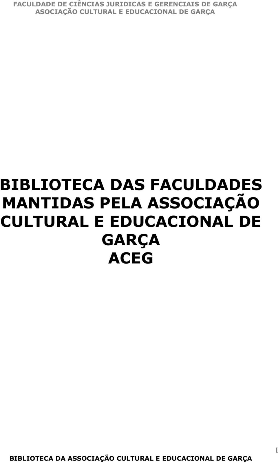 PELA ASSOCIAÇÃO