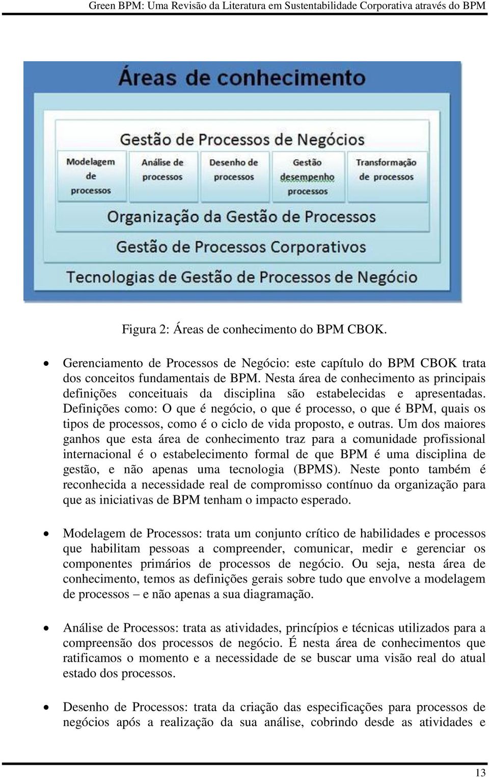 Definições como: O que é negócio, o que é processo, o que é BPM, quais os tipos de processos, como é o ciclo de vida proposto, e outras.