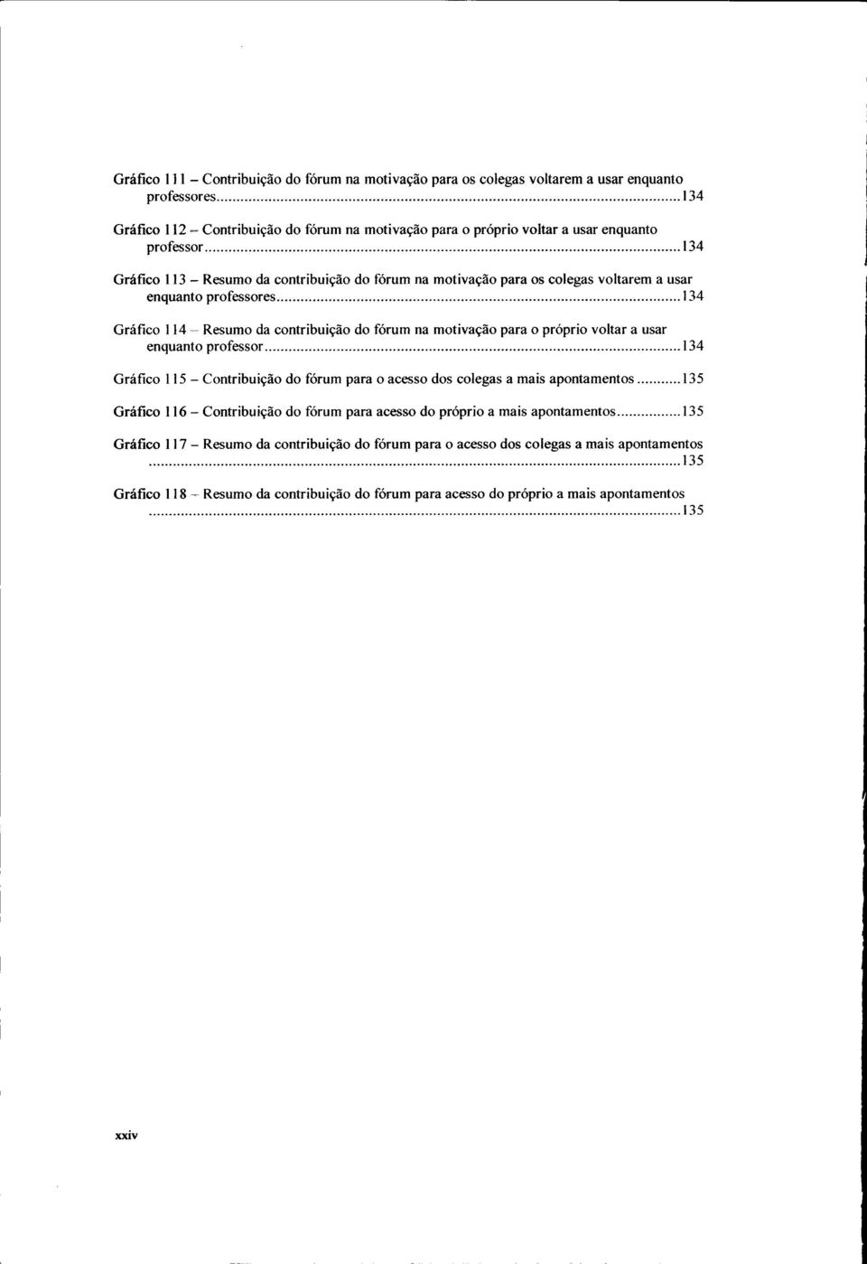 próprio voltar a usar enquanto professor 134 Gráfico 115 - Contribuição do fórum para o acesso dos colegas a mais apontamentos 135 Gráfico 116 - Contribuição do fórum para acesso do próprio a mais