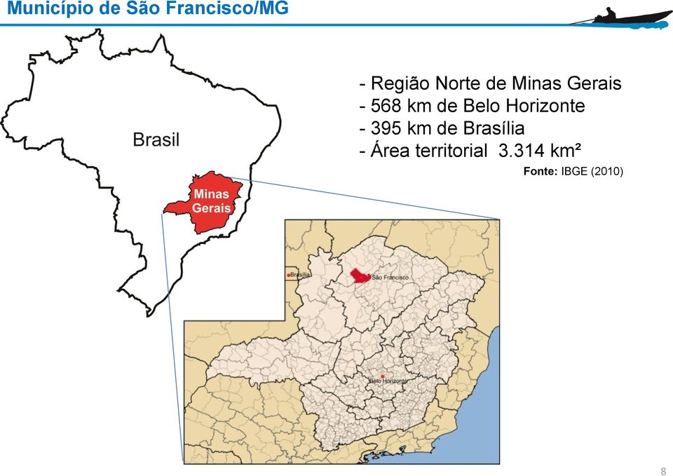 Horizonte - 395 km de Brasília - Área