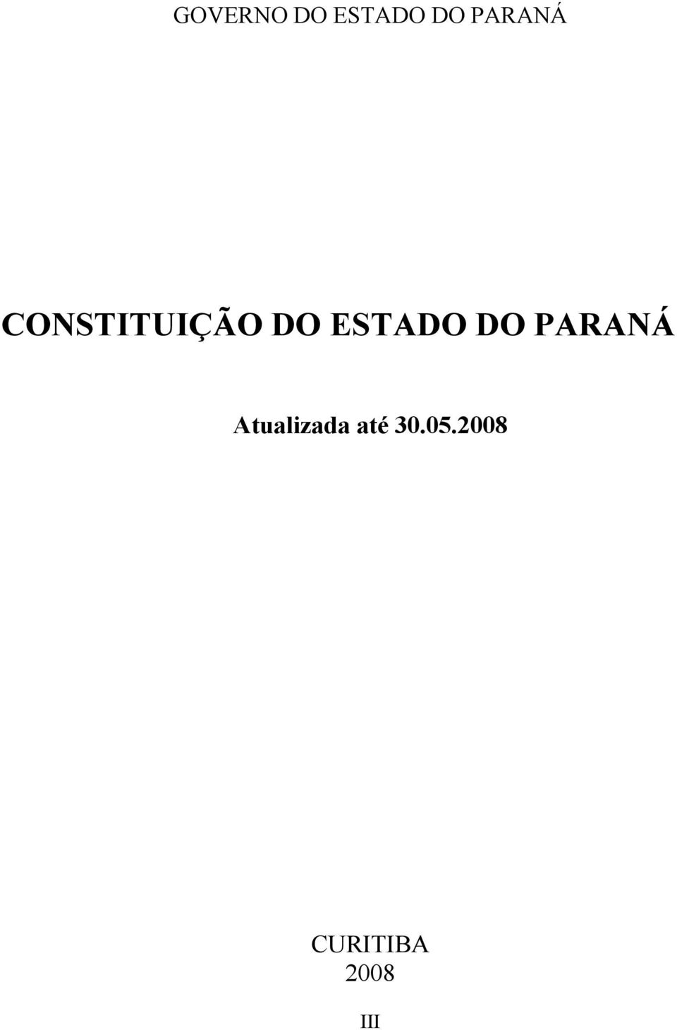 ESTADO DO PARANÁ