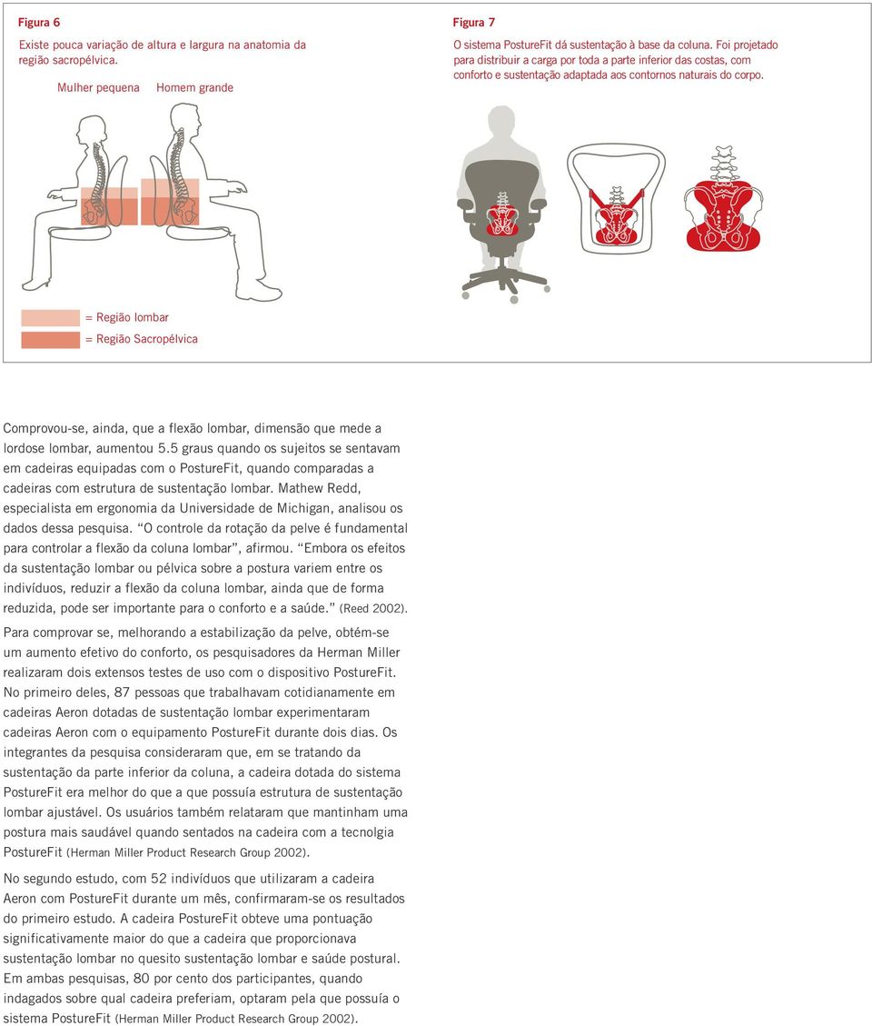 = Região lombar = Região Sacropélvica Comprovou-se, ainda, que a flexão lombar, dimensão que mede a lordose lombar, aumentou 5.