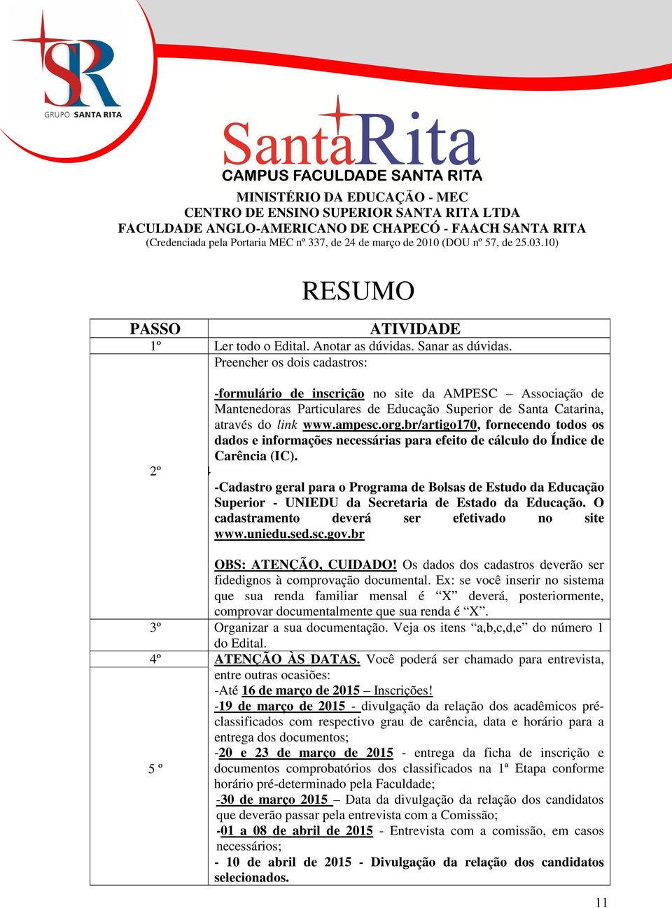 br/artigo170, fornecendo todos os dados e informações necessárias para efeito de cálculo do Índice de Carência (IC). 1.