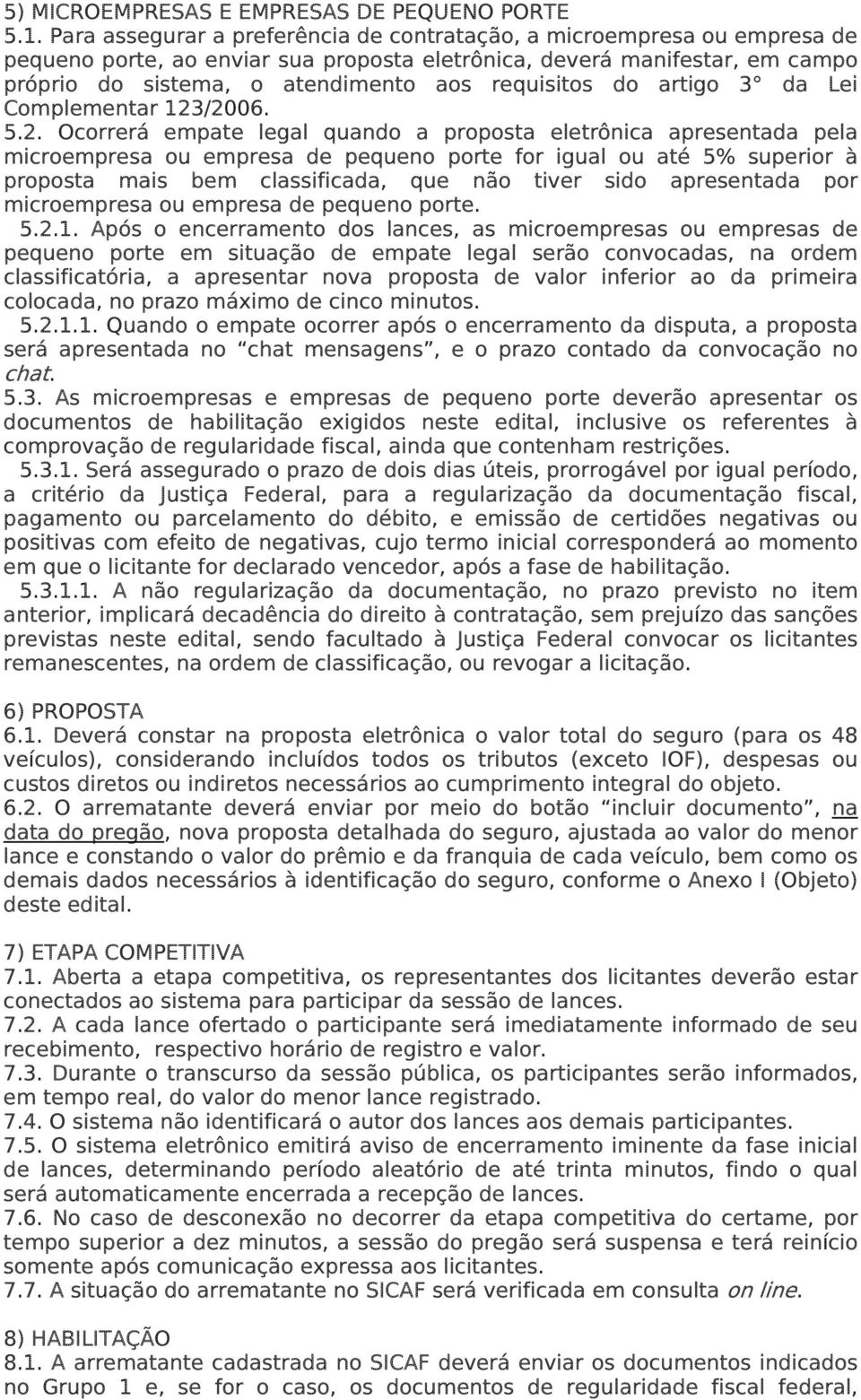 requisitos do artigo 3 da Lei Complementar 123