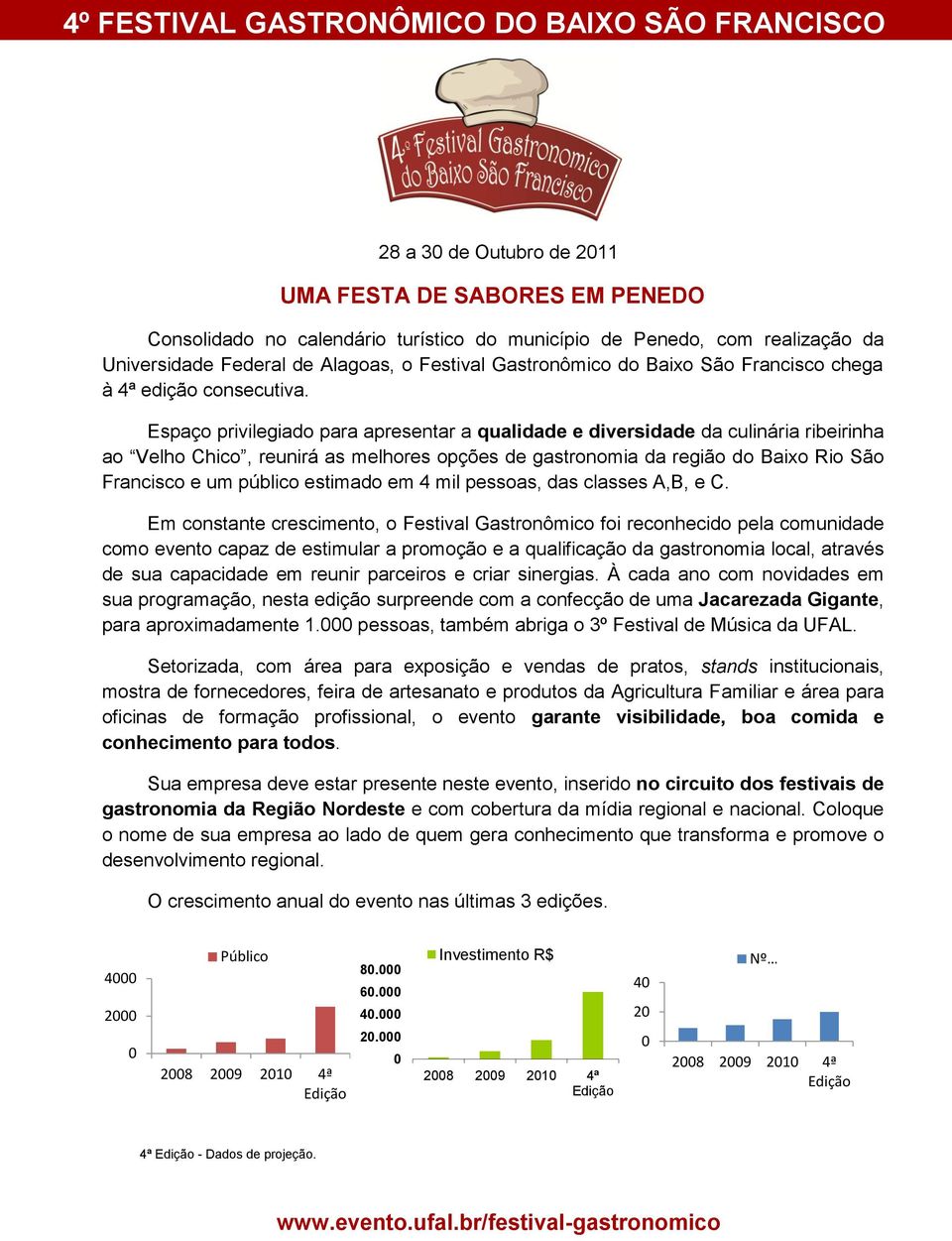 Espaço privilegiado para apresentar a qualidade e diversidade da culinária ribeirinha ao Velho Chico, reunirá as melhores opções de gastronomia da região do Baixo Rio São Francisco e um público