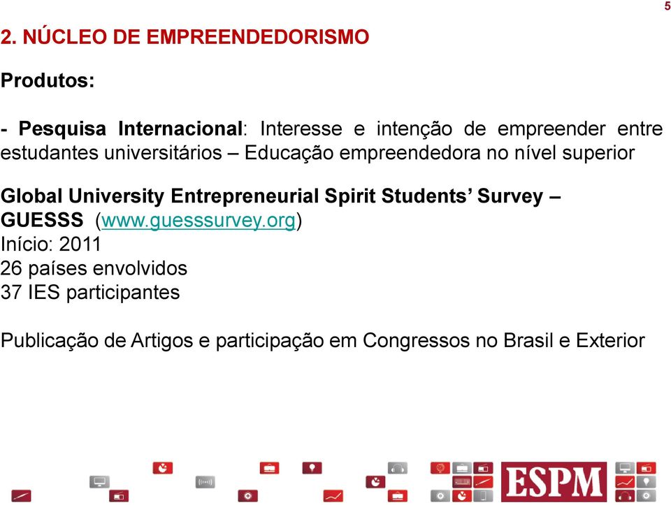 University Entrepreneurial Spirit Students Survey GUESSS (www.guesssurvey.