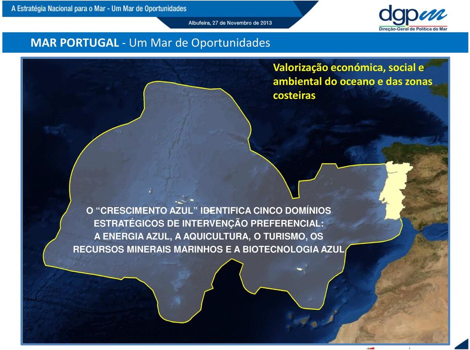 CINCO DOMÍNIOS ESTRATÉGICOS DE INTERVENÇÃO PREFERENCIAL: A ENERGIA AZUL,