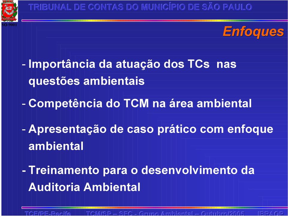 Apresentação de caso prático com enfoque ambiental -