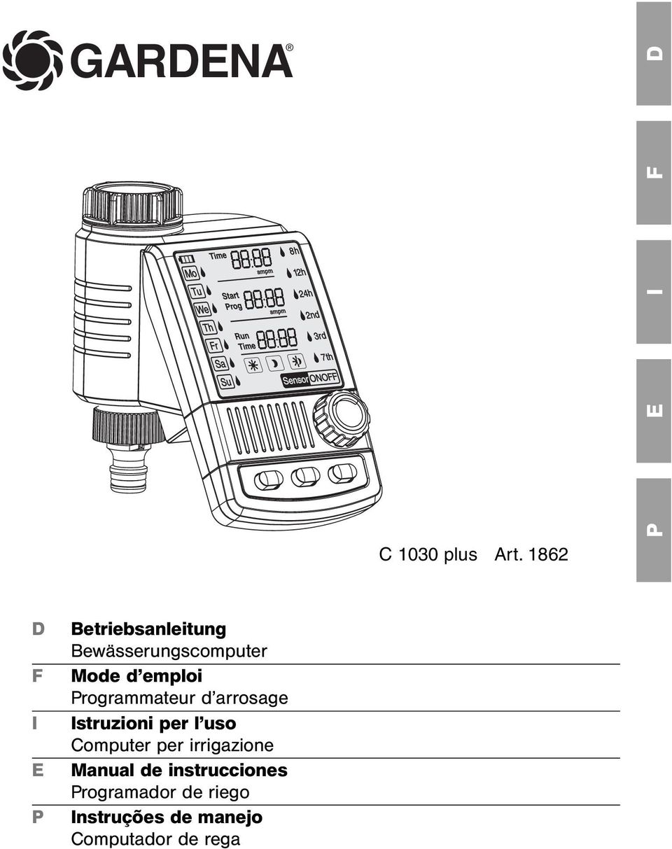 emploi rogrammateur d arrosage Istruzioni per l uso Computer