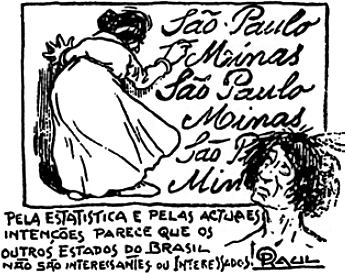 a) A que situação política a charge faz referência? b) Cite e comente duas características do processo eleitoral nesse período. 11.