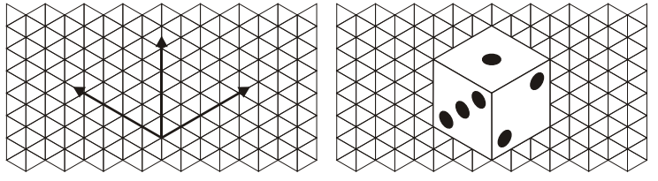 Perspectiva Isométrica Papel Reticulado: Usado para facilitar o desenho