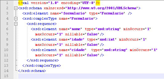 11 Figura 1 Documento XML Figura 2 Documento XSD Abaixo estão descritas algumas destas vantagens na utilização da tecnologia XML, no que diz a respeito à apresentação e manipulação das informações