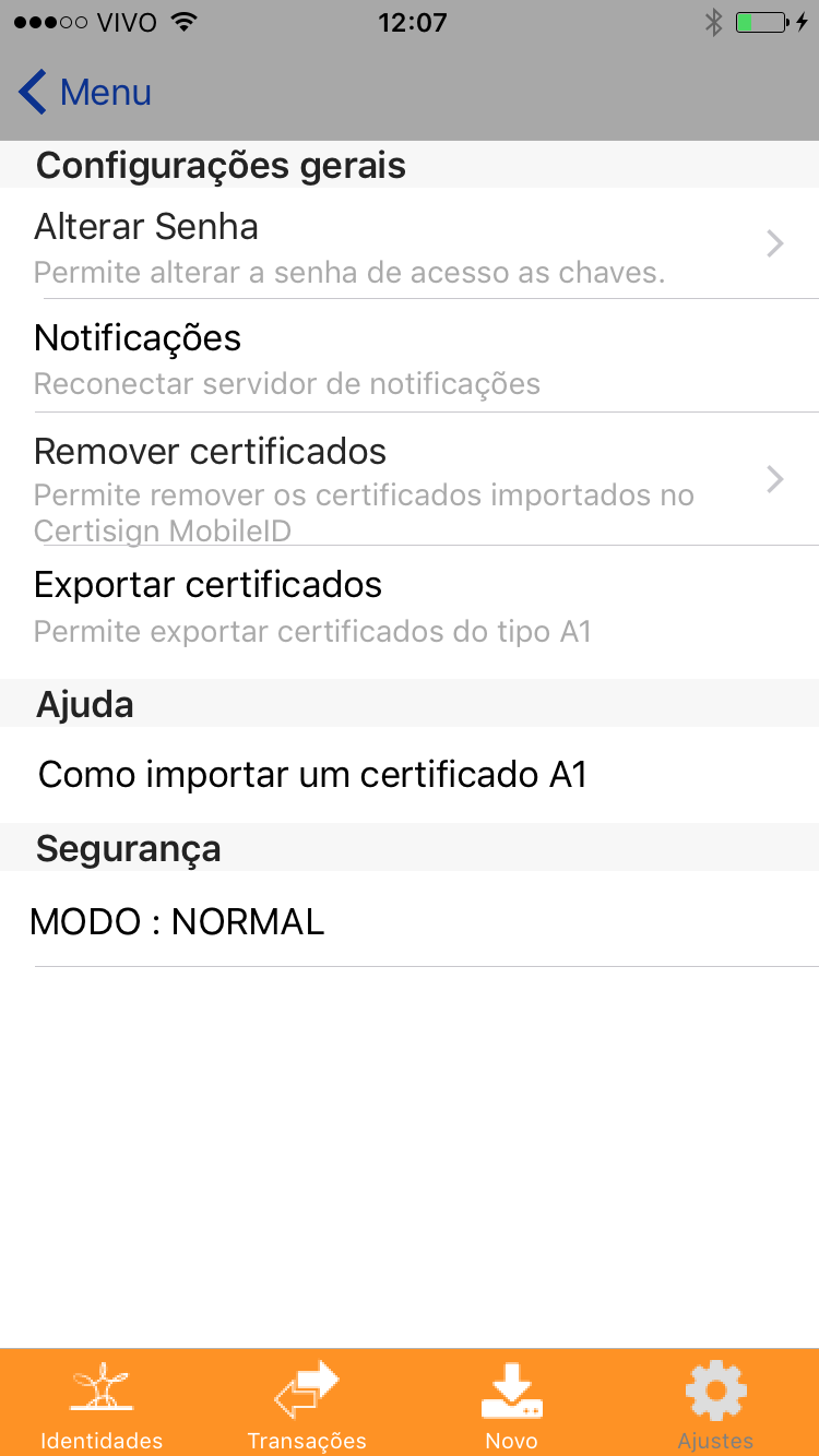 38/67 Dentro das configurações,