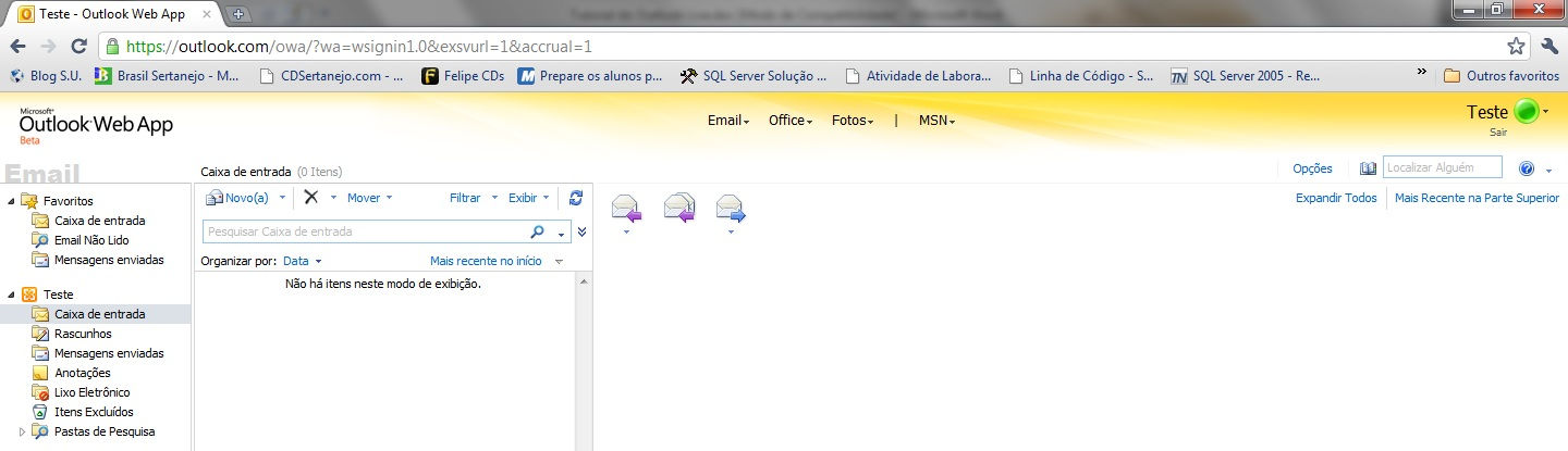 LTDA. Agora que o serviço do Windows Live Messenger está ativo no seu Outlook Live, poderá usá-lo adicionando contatos.