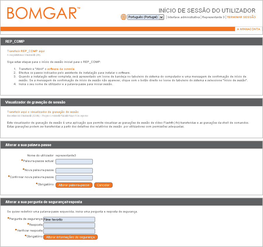 Introdução Este manual irá ajudá-lo a instalar a Bomgar no seu computador e a compreender as suas características. Só deve utilizar este manual depois do administrador ter configurado a Bomgar Box.