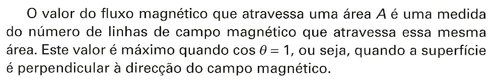 Fluxo magnético Para definir fluxo magnético, F m, considera-se uma região do espaço onde existe um campo magnético uniforme, B.