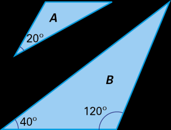 MATEMÁTICA 7º ANO SEMELHANÇA DE TRIÂNGULOS CRITÉRIOS DE SEMELHANÇA DE TRIÂNGULOS CRITÉRIO AA: Dois triângulos são semelhantes se dois ângulos de um são iguais a dois ângulos do outro.