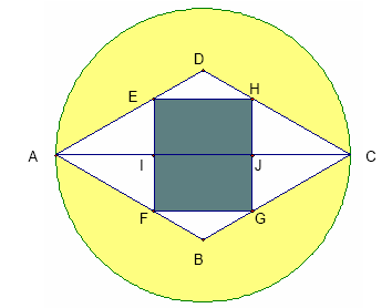 12. QUADRILÁTERO DA MARIA A Maria, durante a resolução de um exercício de Geometria, disse à Rute: Se um polígono tem todos os lados iguais, então tem todos os ângulos internos iguais. 12.1. Após algum tempo de reflexão, a Rute concluiu que a afirmação era verdadeira para os triângulos, mas encontrou um contra-exemplo entre os quadriláteros.