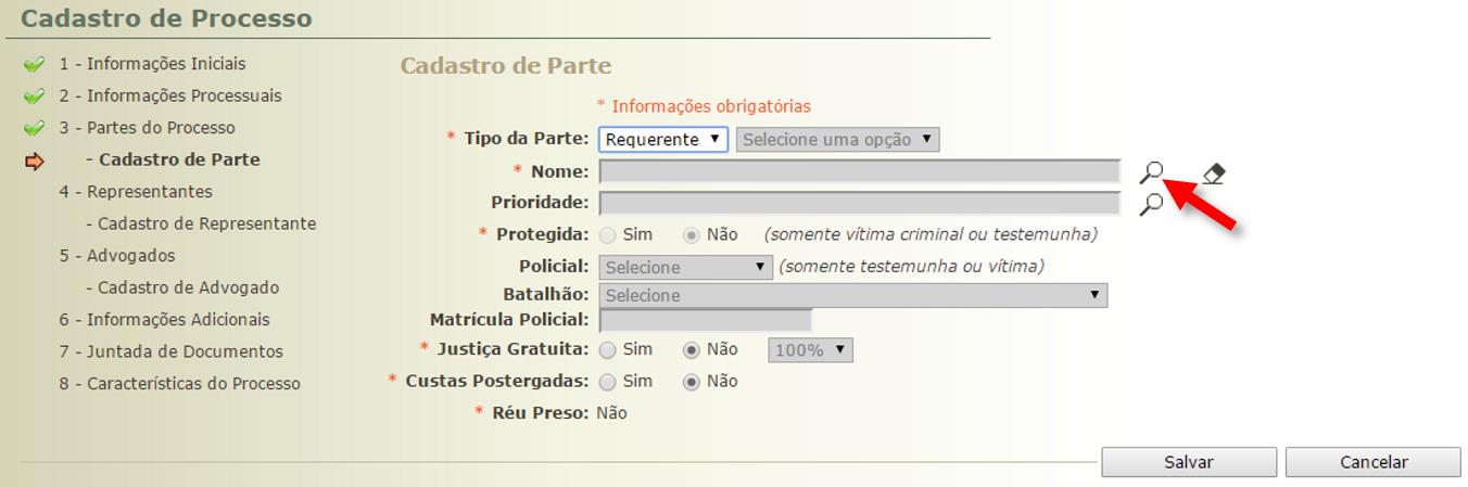 Digitar o nome da entidade e clicar em Pesquisar.