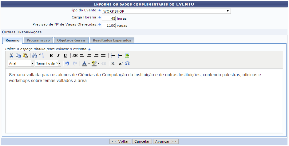 Pró-Reitria de Extensã e Cultura events@ufersa.edu.br Figura 2b: Adicinand Unidade Envlvida.