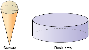 Calcule: a) a área total, em cm 2, da superfície da embalagem. b) a fração do volume da embalagem ocupado pelas bolas.