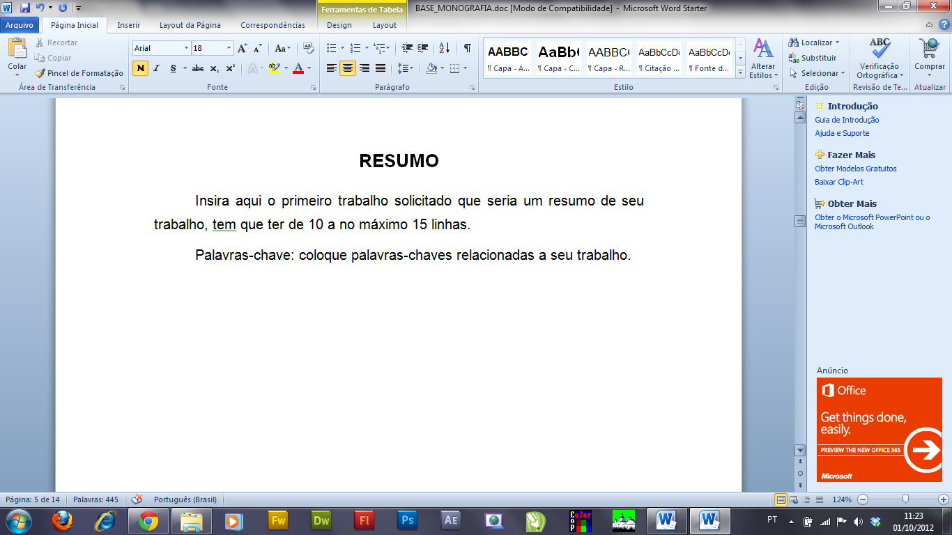 3. Agradecimentos Escreva com suas palavras o