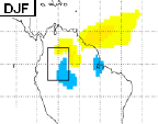 Para entender o regime de precipitação na R3 é necessário conhecer o padrão sazonal da circulação atmosférica Ventos intensos do oceano para o continente Verão Vento em 850 hpa