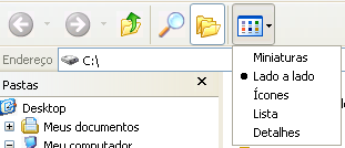 No Windows XP, aparecem as opções "Executar" e Documentos recentes (traz a lista dos documentos abertos recentemente, independente do programa).