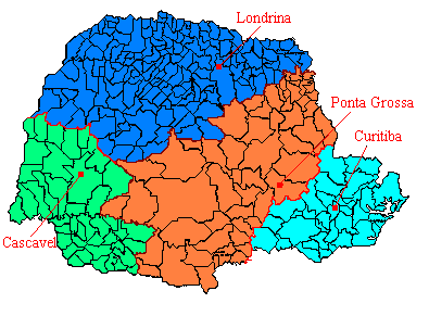 4 Figure 2. The Paraná Pole-Regions. 3.