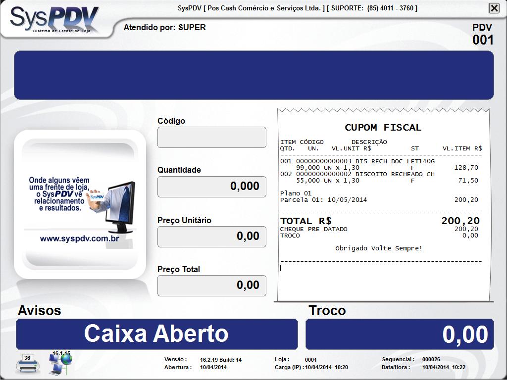 Liquidação de Contas a Receber no PDV Localize as contas a receber, digitando a função 142/ no PDV, abrirá uma tela para