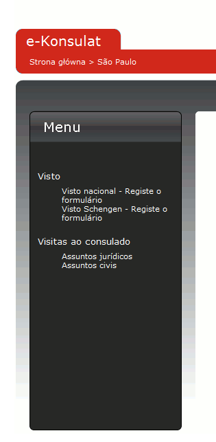 3. Escolher o país e o posto diplomático É muito importante lembrar que cada Consulado tem a sua jurisdição, seguem: Brasília Acre, Amapá,Amazonas, Ceará, Distrito Federal, Goiás, Maranhăo,Pará,