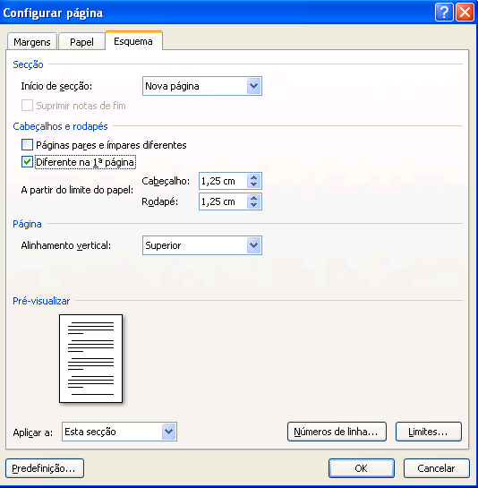 Inserir texto ou gráficos num cabeçalho ou rodapé e guardá-lo na galeria 1. No separador Inserir, no grupo Cabeçalho e Rodapé, clique em Cabeçalho ou Rodapé. 2.