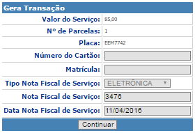 Recolhimento Eletrônico de NF Após o procedimento de envio das Notas Fiscais, você deverá aguardar o prazo máximo de 24hrs para aprovação das mesmas Assim que as Notas Fiscais forem aprovadas, será