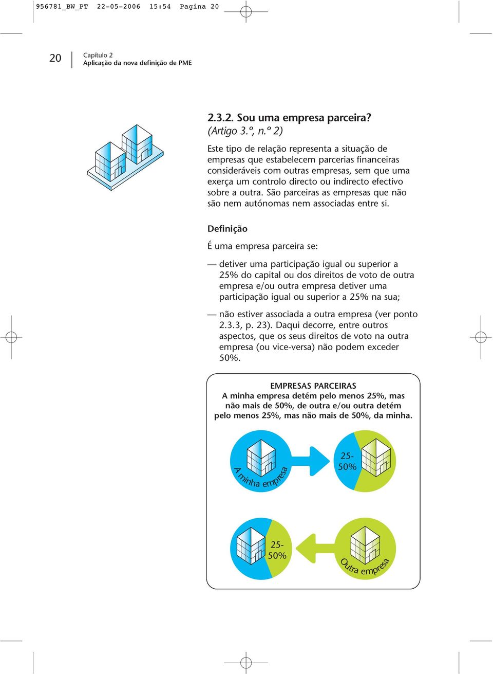 a outra. São parceiras as empresas que não são nem autónomas nem associadas entre si.