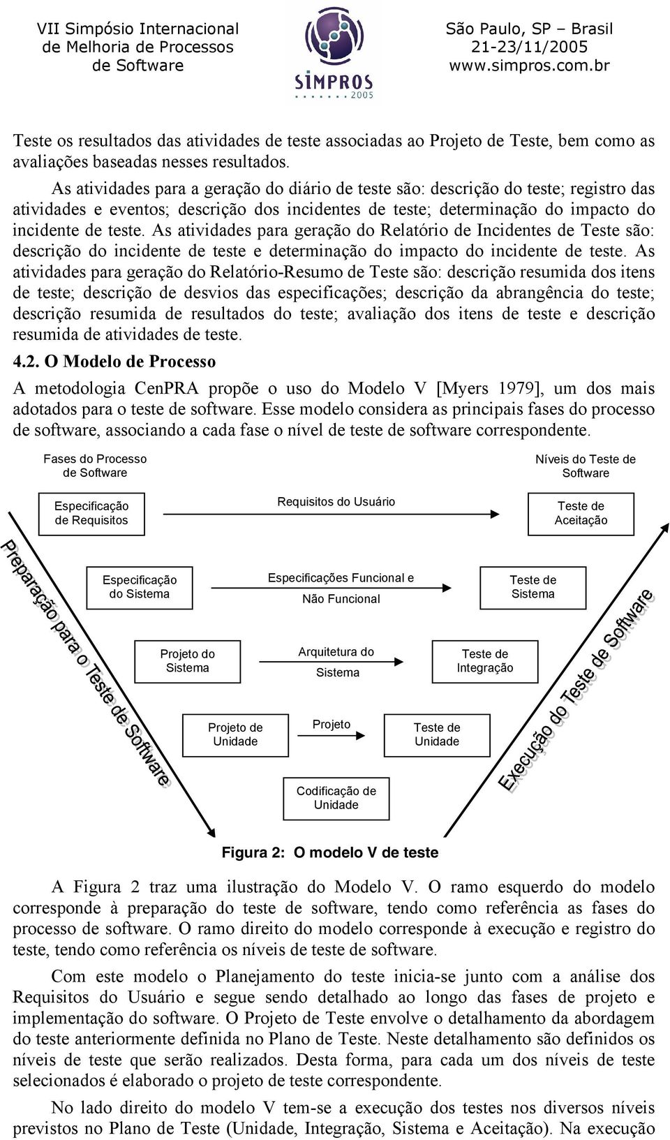 As atividades para geração do Relatório de Incidentes de Teste são: descrição do incidente de teste e determinação do impacto do incidente de teste.