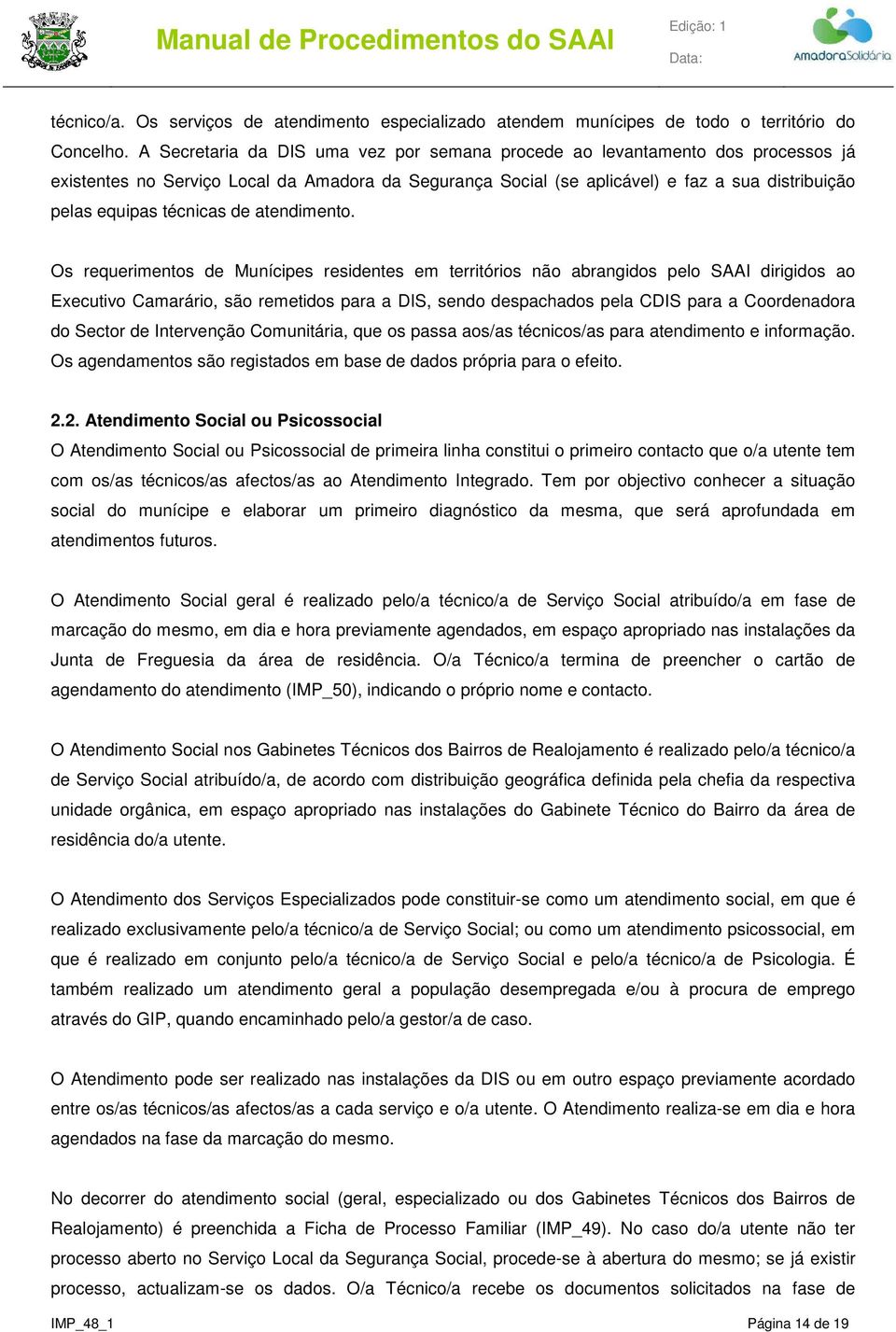 técnicas de atendimento.