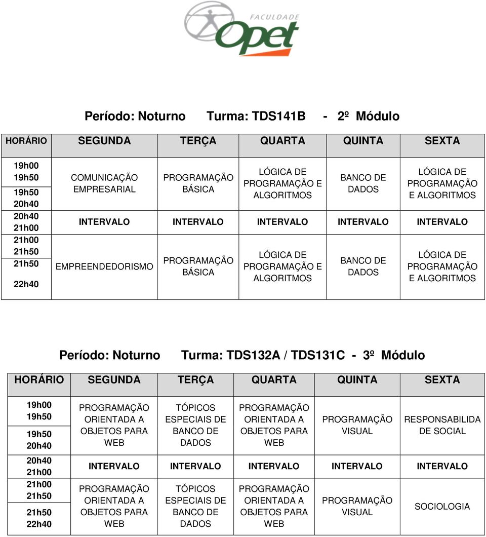 TÓPICOS ESPECIAIS DE VISUAL