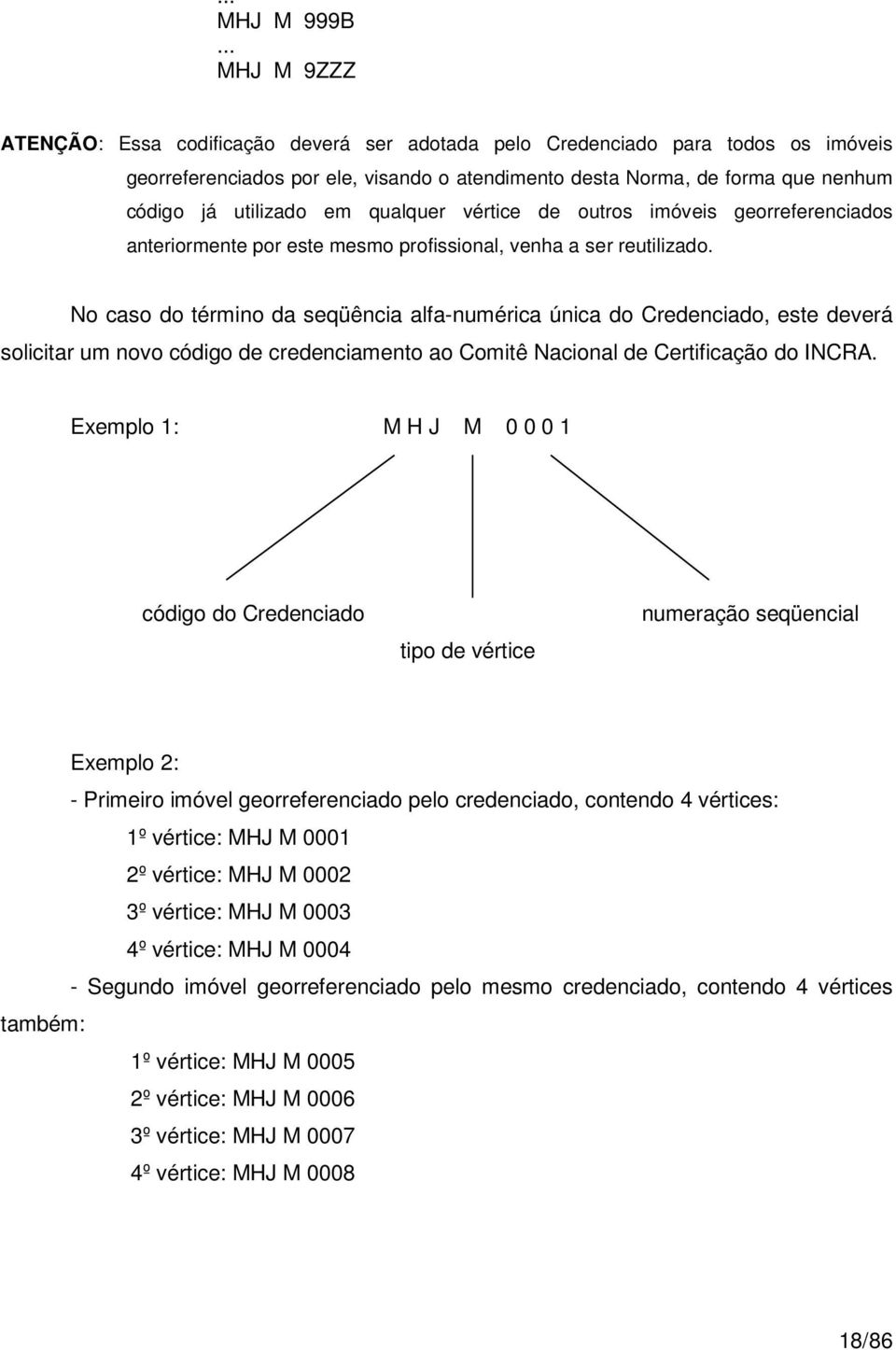 em qualquer vértice de outros imóveis georreferenciados anteriormente por este mesmo profissional, venha a ser reutilizado.