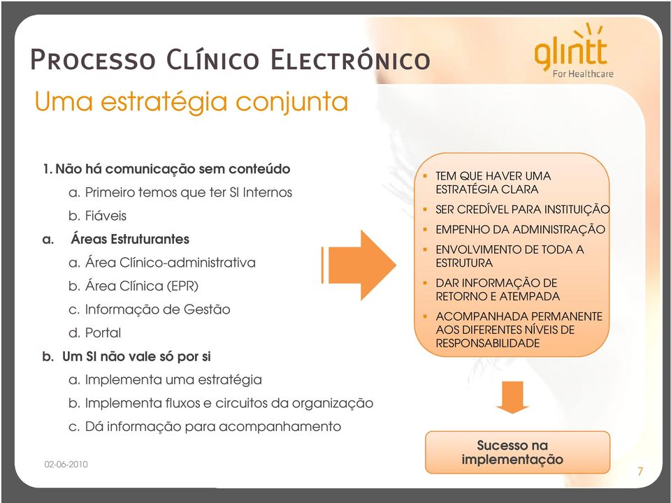 Implementa fluxos e circuitos da organização c.