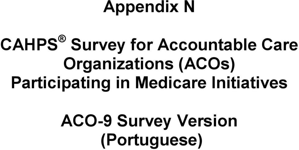 (ACOs) Participating in Medicare