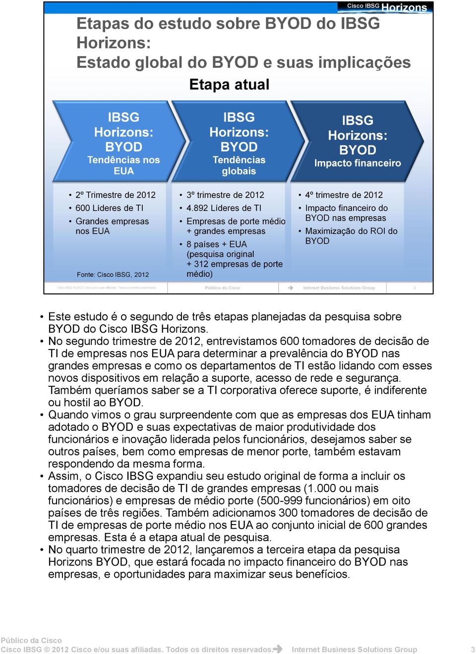 com esses novos dispositivos em relação a suporte, acesso de rede e segurança. Também queríamos saber se a TI corporativa oferece suporte, é indiferente ou hostil ao BYOD.