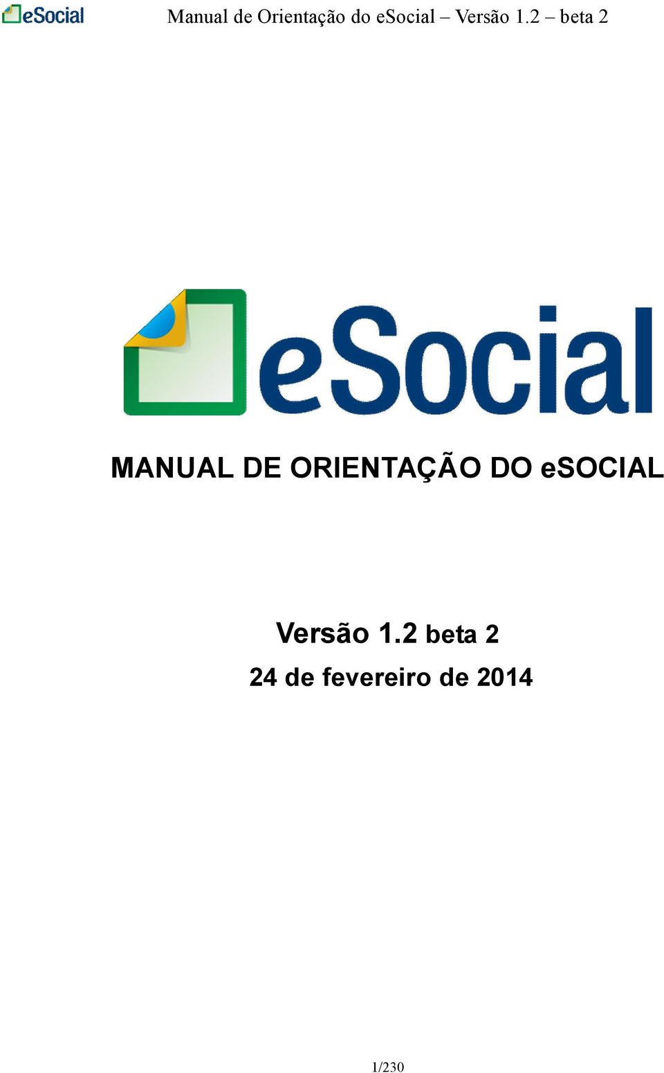 esocial Versão 1.