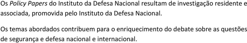 Defesa Nacional.